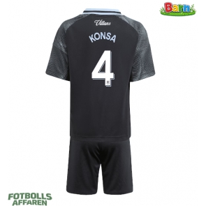 Aston Villa Ezri Konsa #4 Bortaställ Barn 2025-26 Kortärmad (+ Korta byxor)